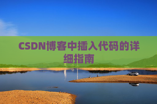 CSDN博客中插入代码的详细指南
